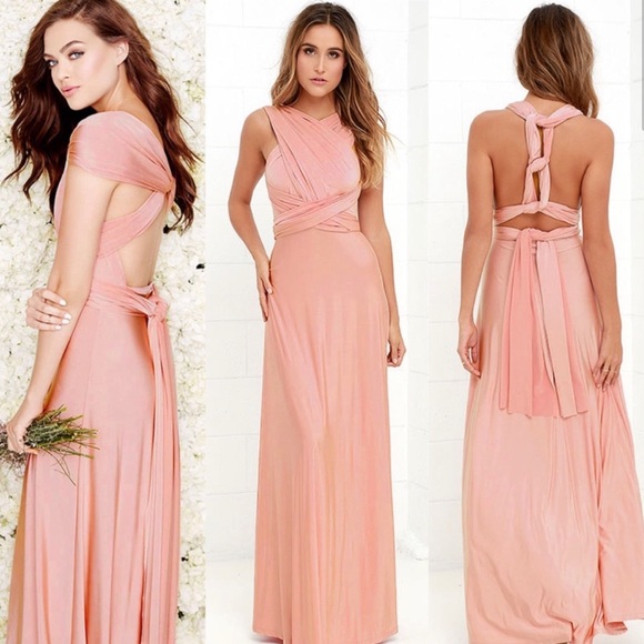 blush pink maxi dress